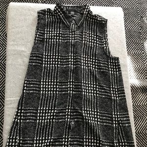 J. Crew printed silk blend sleeveless blouse